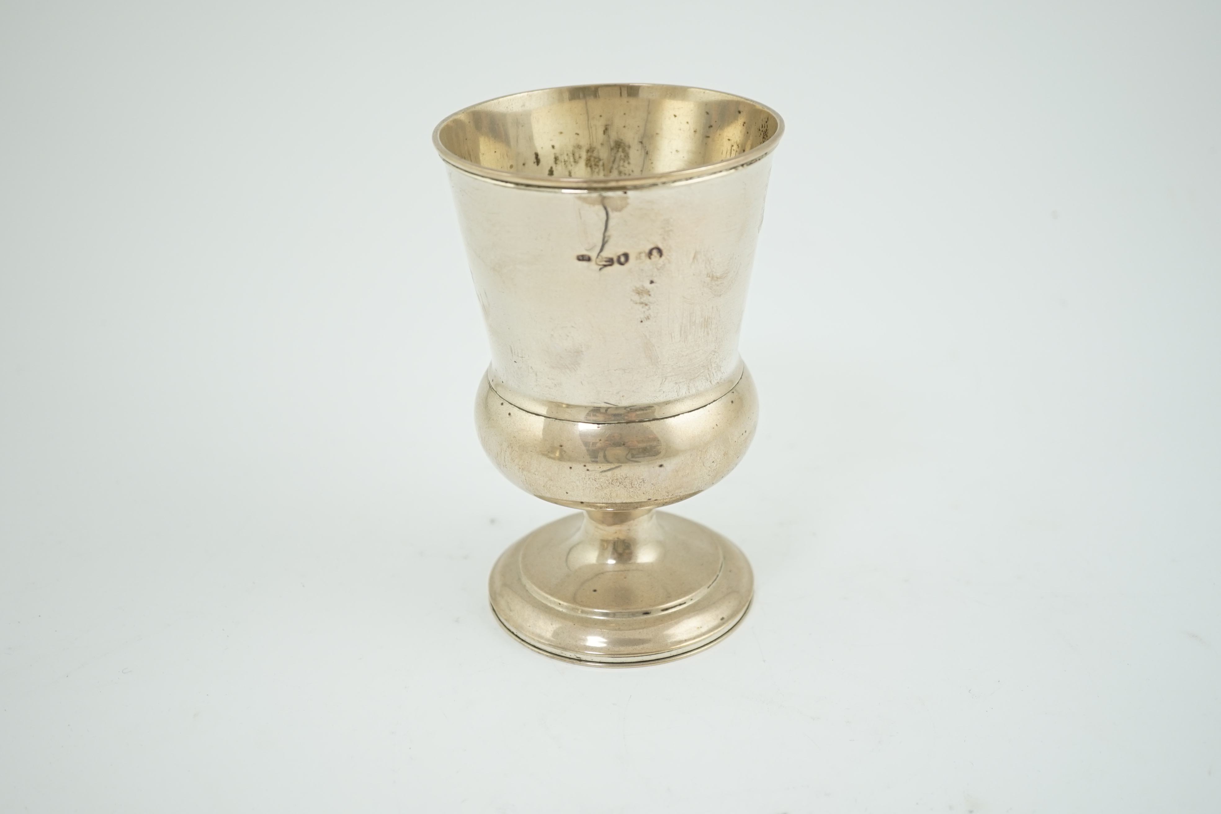 A George IV silver pedestal vase, by Soloman Royes